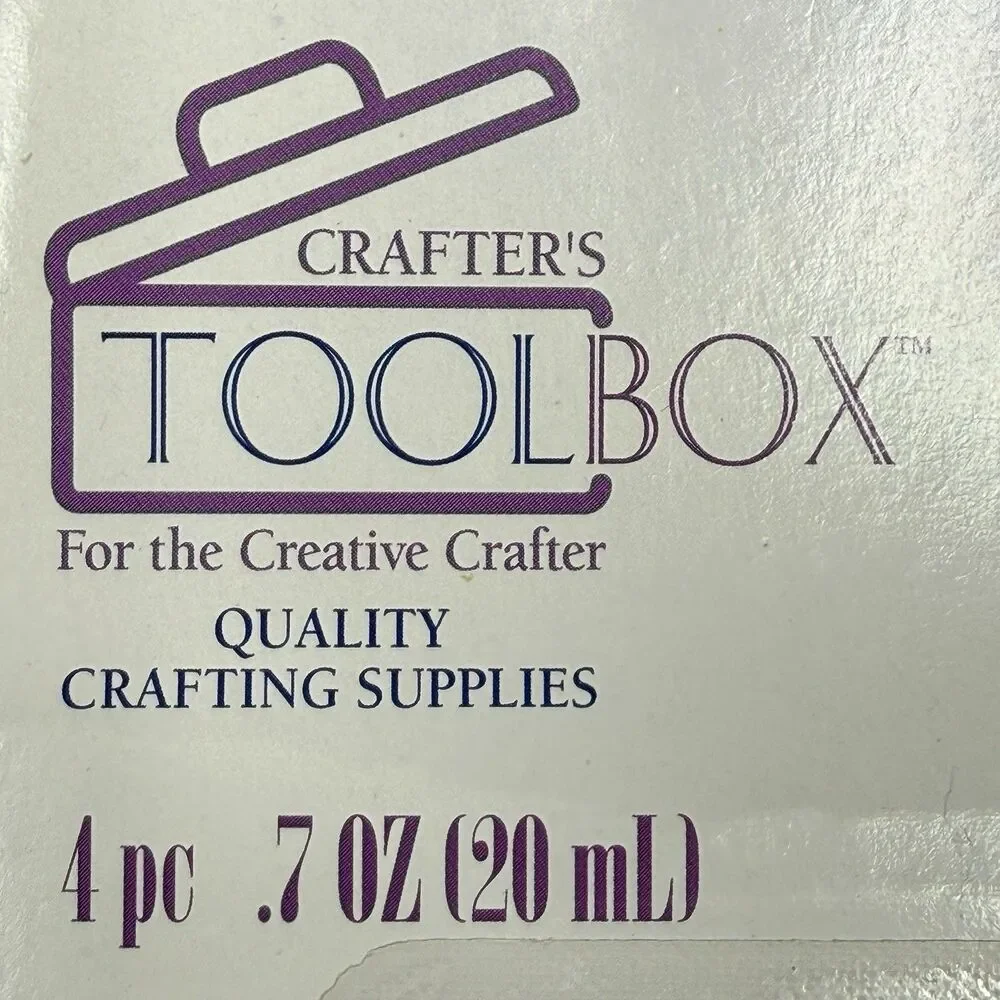 Darice Crafters Toolbox Ultrafine Tip Applicator Bottle 4-Pack 20mL NIP Crafting